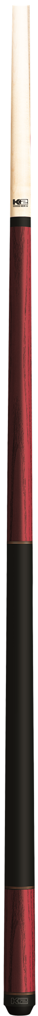 K2 Pool Cue KL119 Red Exotic Wood With Dual Copper Rings! 12.5 mm Shaft!