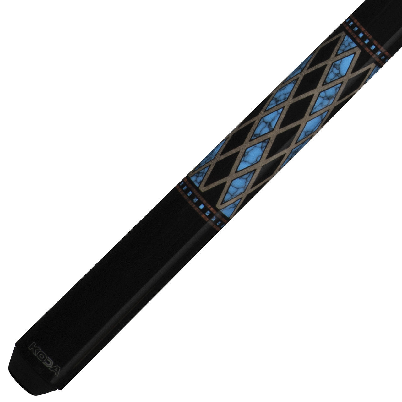 K2 Pool Cue KL115 Gloss Black, Turquoise/Black Diamond W/ K2 LD 12.5MM Shaft!