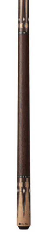 Lucasi LZC56 Matte Birdseye Maple & Black Palm/Imitation Bone Wrapless Cue