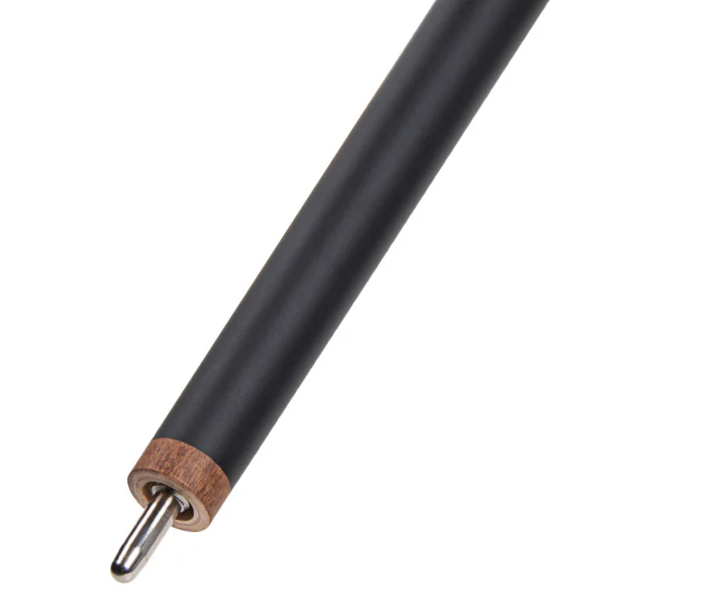 Lucasi LZC58 Custom Walnut Curly Maple & Matte Black/Imitation Bone Wrapless Cue