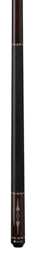 Lucasi LZC61 Custom Black Palm & Bocote/White Recon Cue with Black Linen Wrap