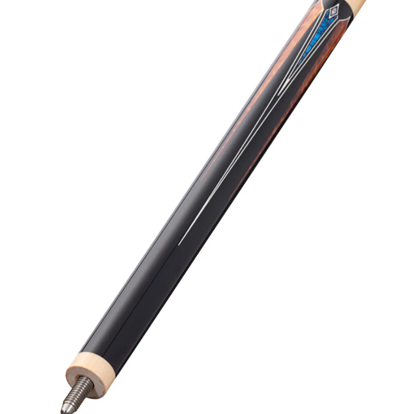 Pure X HXTE16 Midnight Black Apitong & Blue/White Recon Wrapless Cue