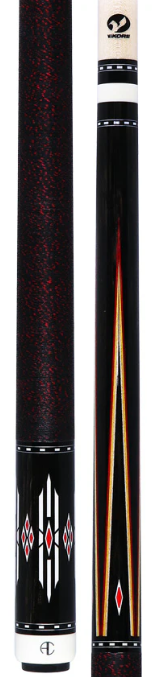 Ariel Carmeli by Viking Diamond Series Red Diamond Pool Cue with Vikore Shaft