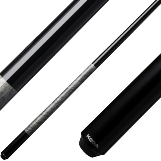 Koda KD23 Pool Cue - Black with Grey Stained & Maple Shaft 19 oz 12.75