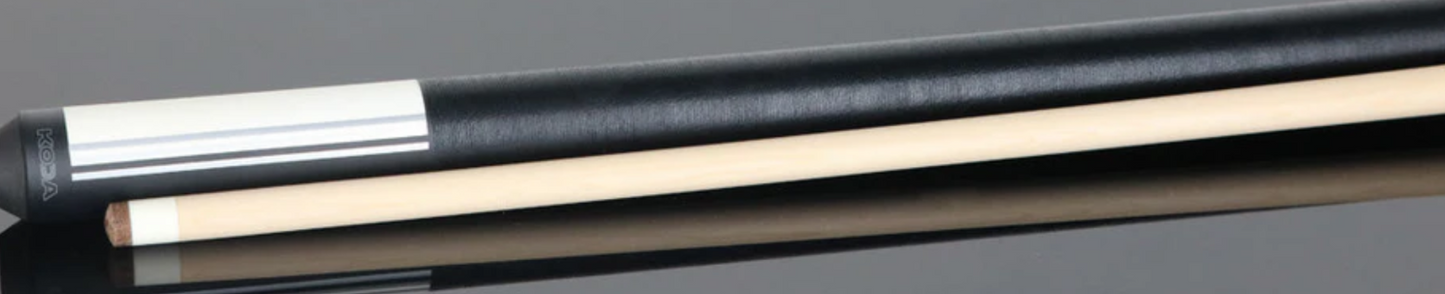 KODA Split Design Black and White Graphic Pool Cue - KD29WH - Free Shipping!