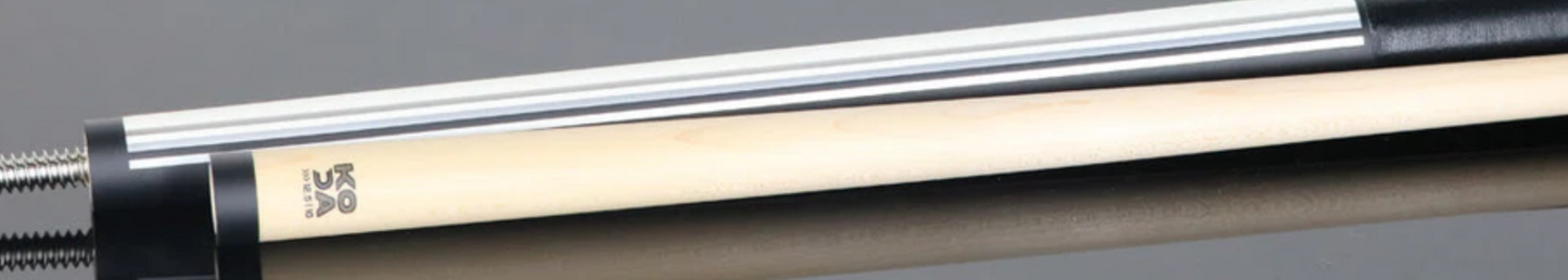 KODA Split Design Black and White Graphic Pool Cue - KD29WH - Free Shipping!