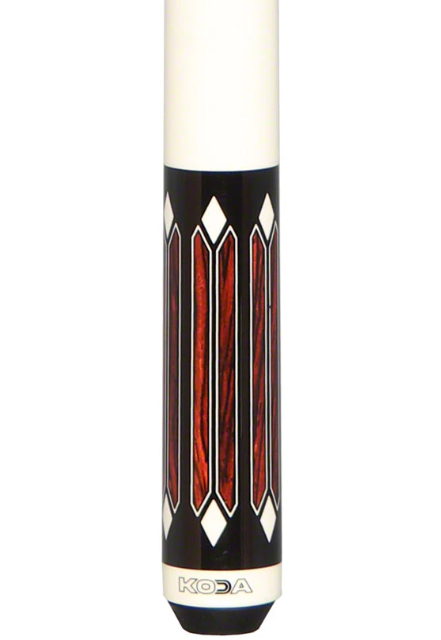K2 KL161 Pool Cue - 6 Point Cocobolo & Black/White Graphic with 11.75mm LD Shaft