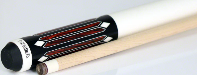 K2 KL161 Pool Cue - 6 Point Cocobolo & Black/White Graphic with 11.75mm LD Shaft