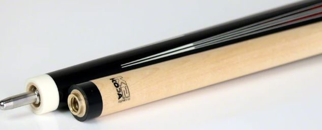 K2 KL161 Pool Cue - 6 Point Cocobolo & Black/White Graphic with 11.75mm LD Shaft