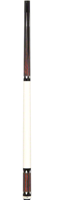K2 KL161 Pool Cue - 6 Point Cocobolo & Black/White Graphic with 11.75mm LD Shaft