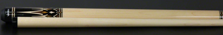 KODA Black with Cocobolo and Maple Graphic Pool Cue - KD53 19 oz 13 mm