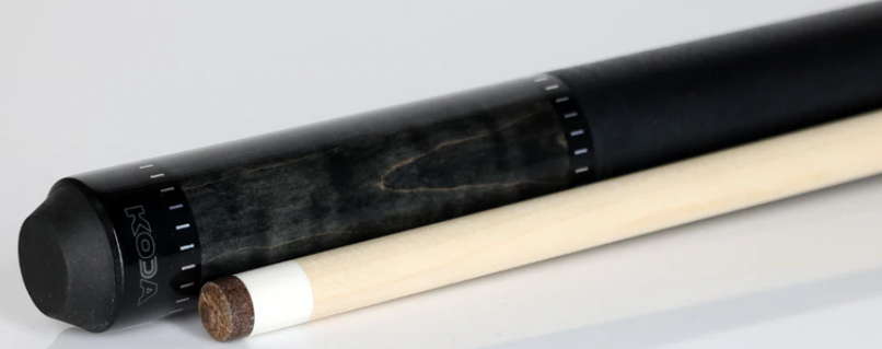 KODA Grey-Stained Maple with Linen Wrap Pool Cue - KD36 19oz, 13mm