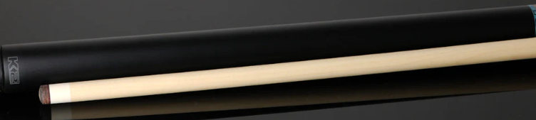K2 KLLE1N No Wrap Pool Cue – Matte Gray Maple w/ Blue Points, 12.50mm LD Shaft