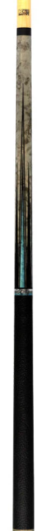 K2 KLLE1W Pool Cue – Matte Gray Maple w/ Blue Points, Leather Wrap, 11.75mm LD S