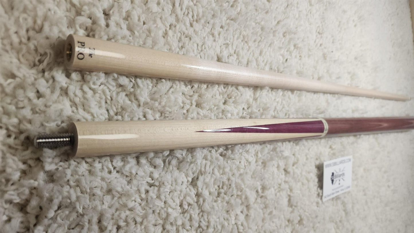 Meucci M1 Sneaky Pete Purple Heart Pool Cue with 29" The Pro Shaft & Free Hard C