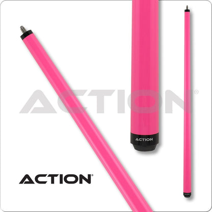 Action ACTBKH02 Pink Break Cue, 25oz, 13mm Hard Leather Tip, New
