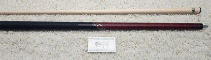 K2 Pool Cue KLCRD Red w/ Leather Wrap Play Cue w/ Low Deflection 12.5MM Shaft