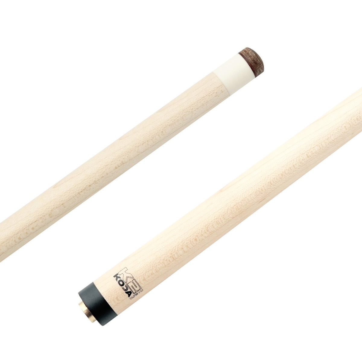 K2 KL160 Pool Cue Matte Black White 11.75mm Low Deflection Shaft Uni-Loc