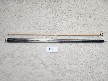 K2 POOL CUE KL131 Gloss Black, Cocobolo Points, w/ Wrapless White Wrap - 12