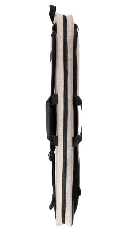 Pure X 4x8 Soft Pool Cue Case, Padded Polyester, Backpack Straps, Gray