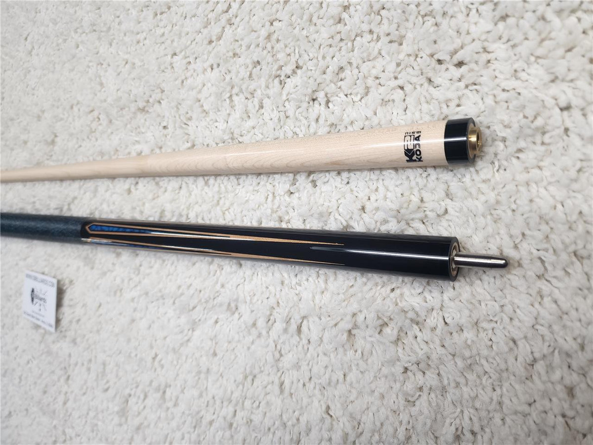 K2 Koda Sports KLSE11 Pool Cue, Low Deflection, Black and Turquoise