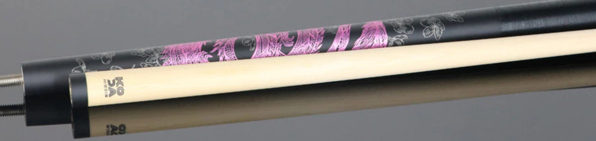 KODA Pink Dragon Graphic Pool Cue - KDV15PK - FREE SHIPPING! 19 oz  12.75mm