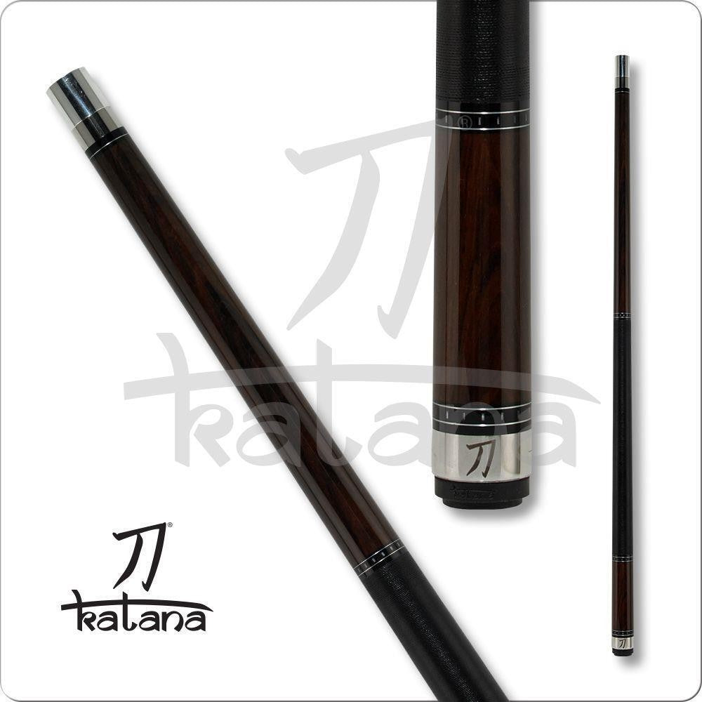 Katana KAT11 African Ebony Pool Cue 12.5mm Shaft Joint Protectors