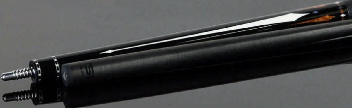 Triple 60 Carnivale CN2 Billiards Cue, Ebony Amboyna Burl Inlays