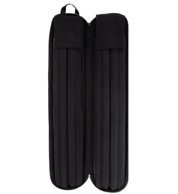 Pure X 4x8 Soft Pool Cue Case, Padded Polyester, Backpack Straps, Gray
