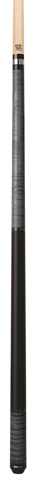 KODA Sports KD36 Pool Cue Grey Stained Maple Irish Linen Wrap 19oz 12.5mm Tip