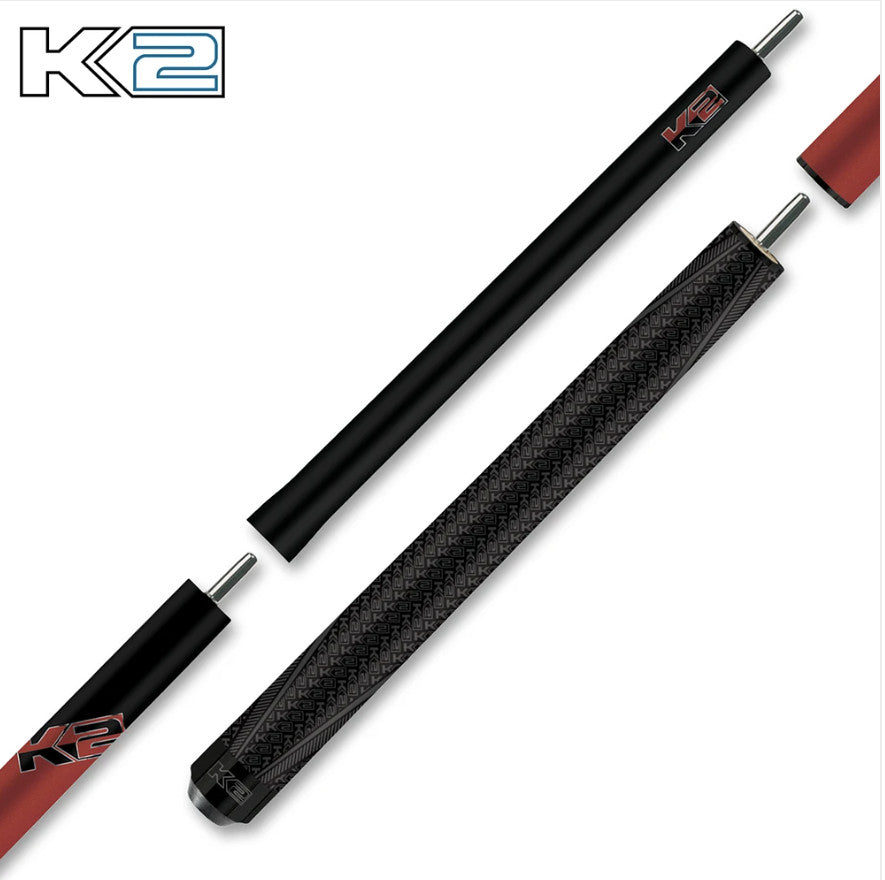 K2 5 in 1 Break/Jump Cue - Burgundy - Fast Shipping - Pool Cue Stick