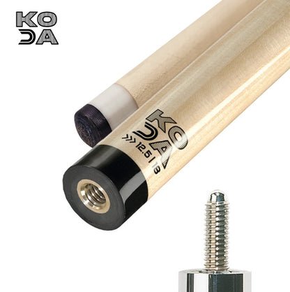 Koda Sports KDV20 Pool Cue 19oz Black Eightball Rose Graphic 12.5mm Tip