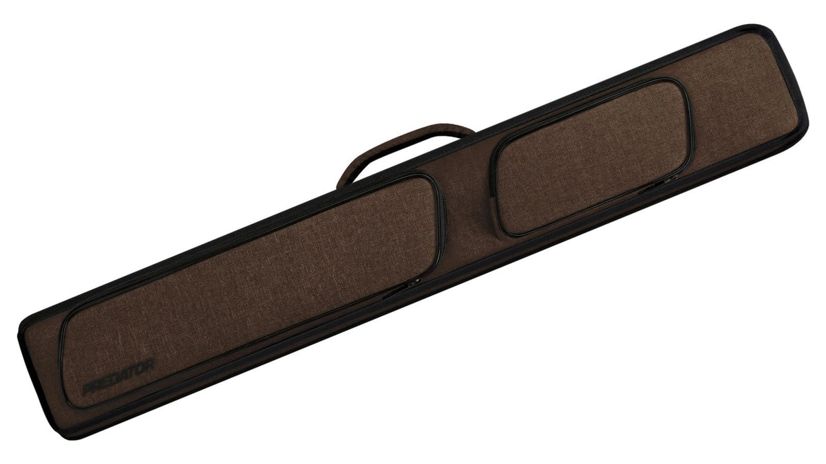 Predator Metro Brown Hard Pool Cue Case - Holds 2 Butts & 4 Shafts