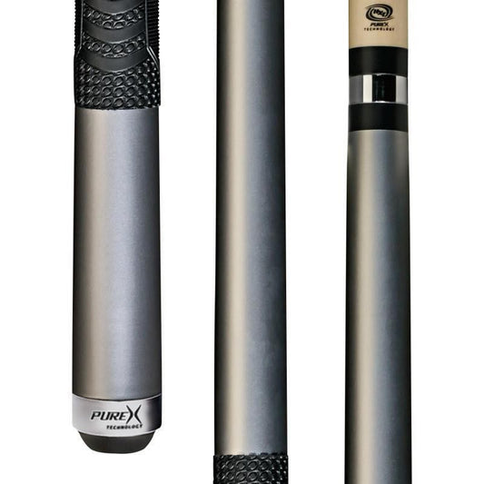 PureX HXTC14  Pool Cue Stick Orion Silver with MZ Grip + Kamui Tip 11.75 mm