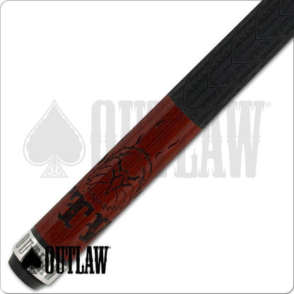 Outlaw OLBK02 Break Pool Cue 19oz Eagle FTW Flames Maple Shaft 29in