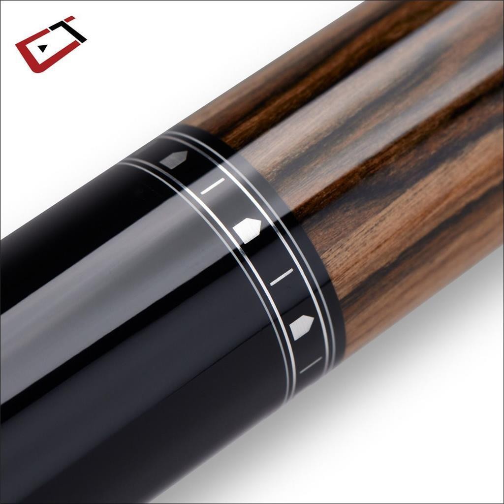 Cuetec Cynergy Truewood Ebony II Pool Cue 12.5mm Carbon Fiber Shaft No Wrap