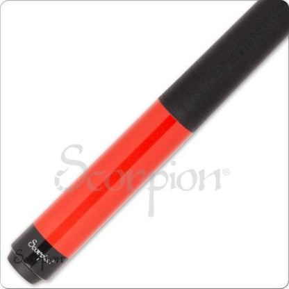 Scorpion SW03 Pool Cue 19oz Metallic Red, 12mm Tip, Maple Shaft