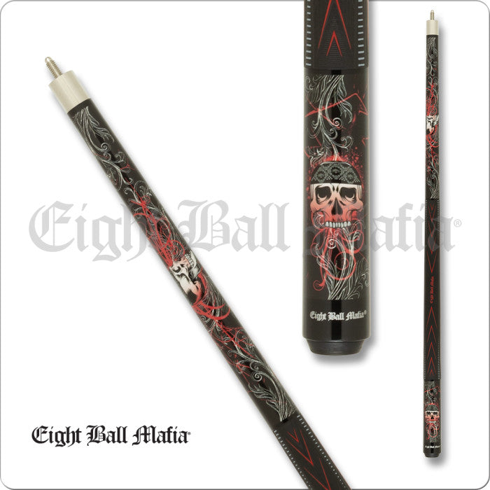 Eight Ball Mafia EBM28 Billiard Pool Cue Stick 18oz Free Shipping!!