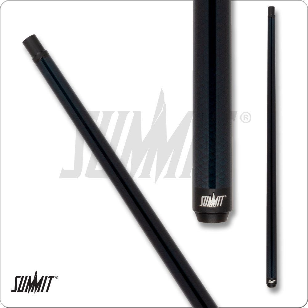 Summit SUML18 Carbon Fiber Pool Cue 12.4mm Blue Uni-Loc 19oz No Wrap