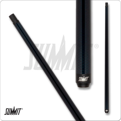 Summit SUML18 Carbon Fiber Pool Cue 12.4mm Blue Uni-Loc 19oz No Wrap