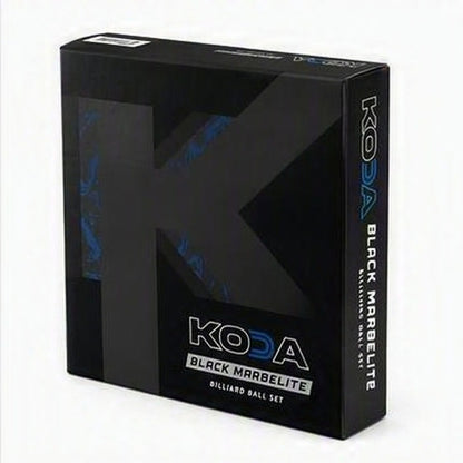 Koda KBBM Black Marble Lite Billiard Ball Set – Lifetime Guarantee For Home Use