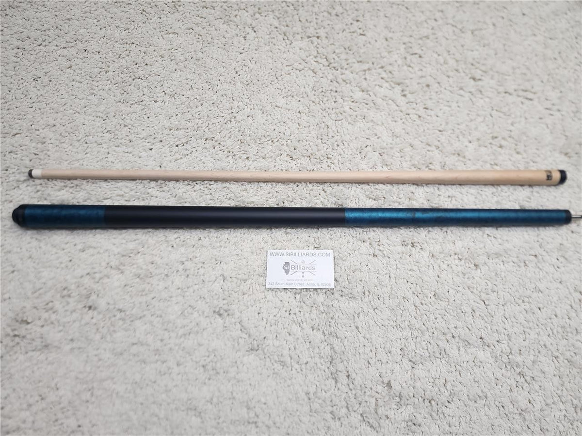 K2 POOL CUE KL104 Matte Teal Blue, Black Smoke w/ Black Simulated Wrap - 12