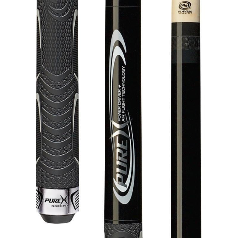Pure X HXT-P1 4-Piece Jump Break Pool Cue Black XLG Phenolic Tip
