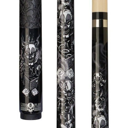 Players D-CN "Killer Klowns" Evil Clown Black Pool/Billiards Cue Stick