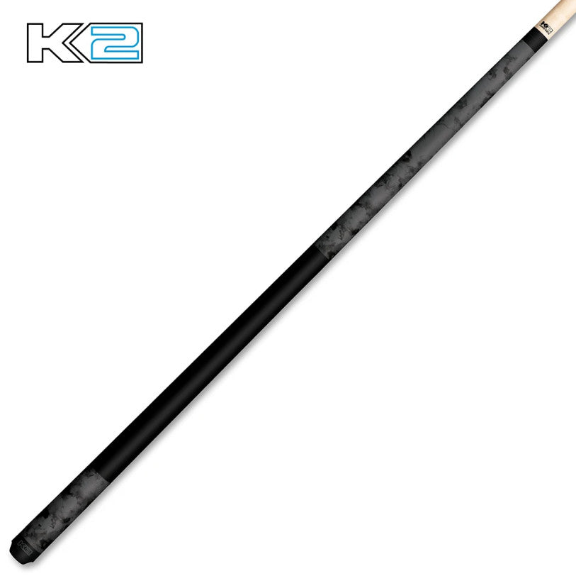 K2 KL95 Pool Cue Gray Smoke Matte 12.5mm Low Deflection Shaft for Precision Play