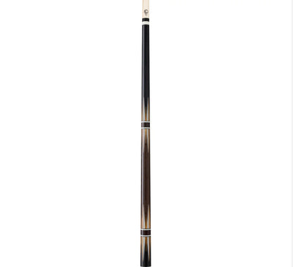 Lucasi LUX72 Pool Cue 19oz 11.75mm Slim Shaft Zebrawood Inlays Black