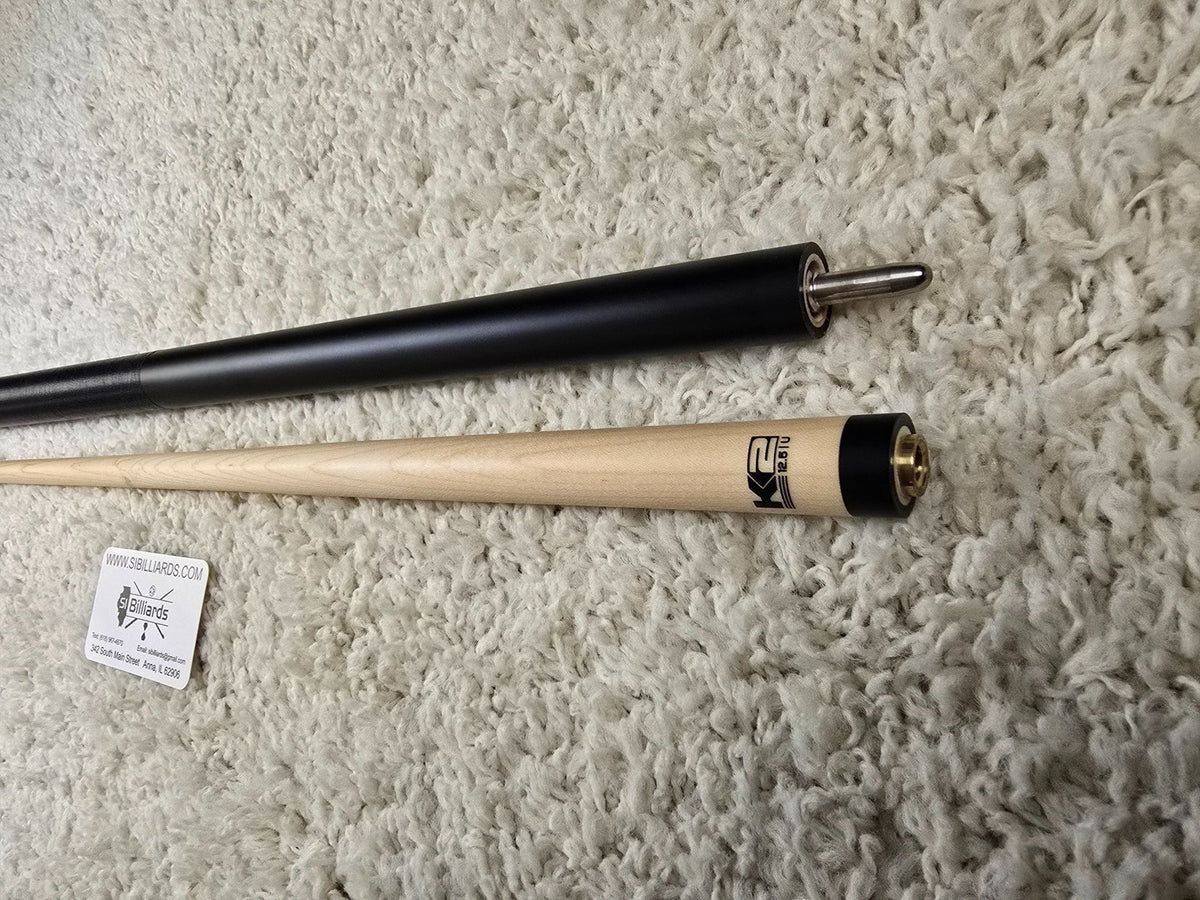 K2 Pool KLB11 Cue Matte Black With Blue W/ K2 LD 12.5MM Shaft!
