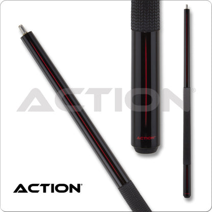 Action ABK05 Black with Red Stripe Break Cue - 25oz! New! Free Shipping!