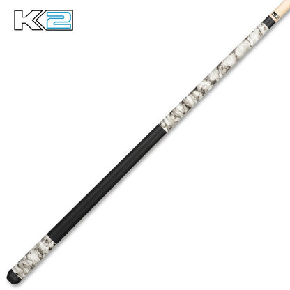 K2 Pool Cue KL101 Matte White, Black Smoke Play Cue W/ K2 LD 12.5MM Shaft!