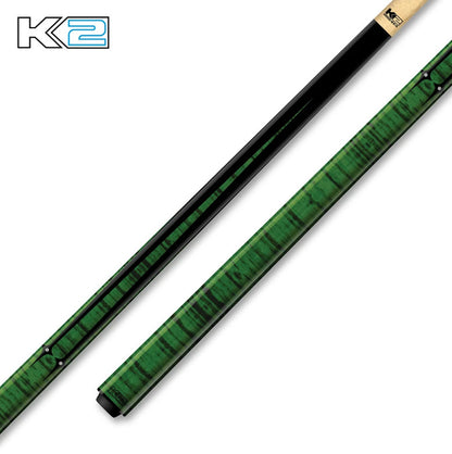 K2 Green Sneaky Pete Uniloc Pool Cue 11.75mm Shaft - Precision Play Cue